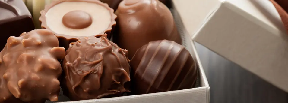 Box of gourmet chocolates - how to get chocolate out of your carpet