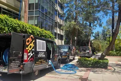 COIT Van parked infront of UCLA building