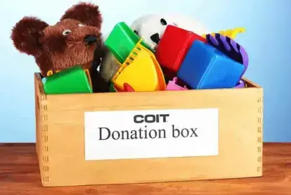 Toys for Tots Donation Box