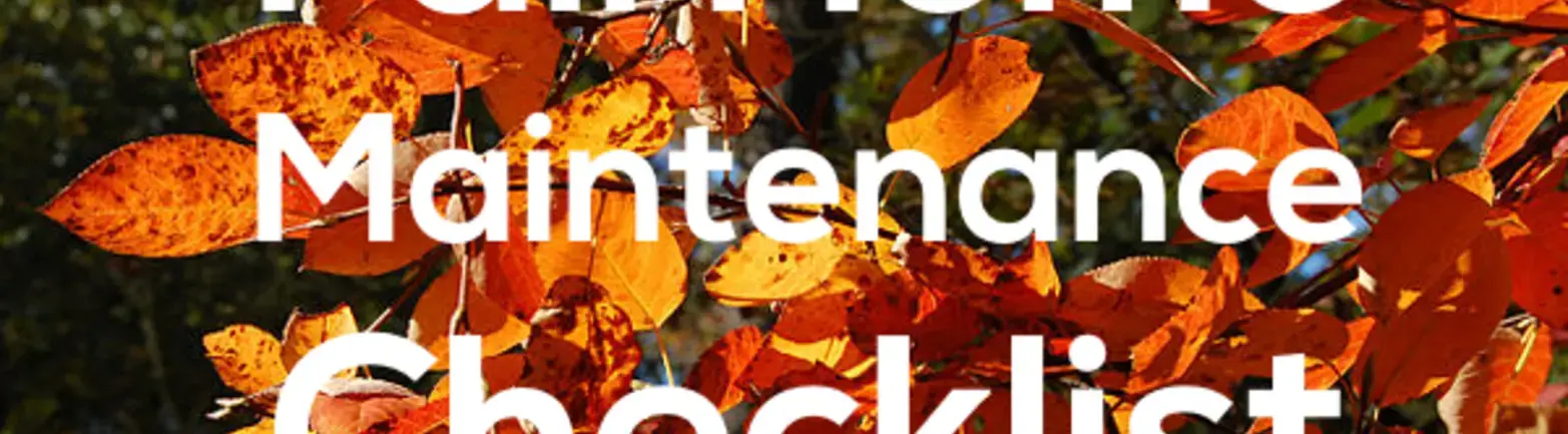 fall home maintenance checklist | COIT