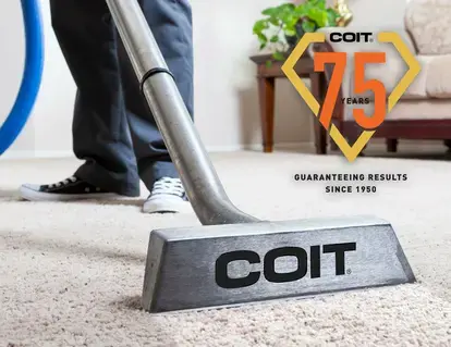 75th Year Anniversary Logo on COIT Carpet Wand