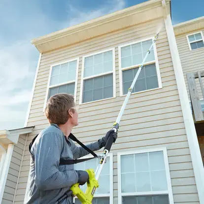 Pressure Washing a House