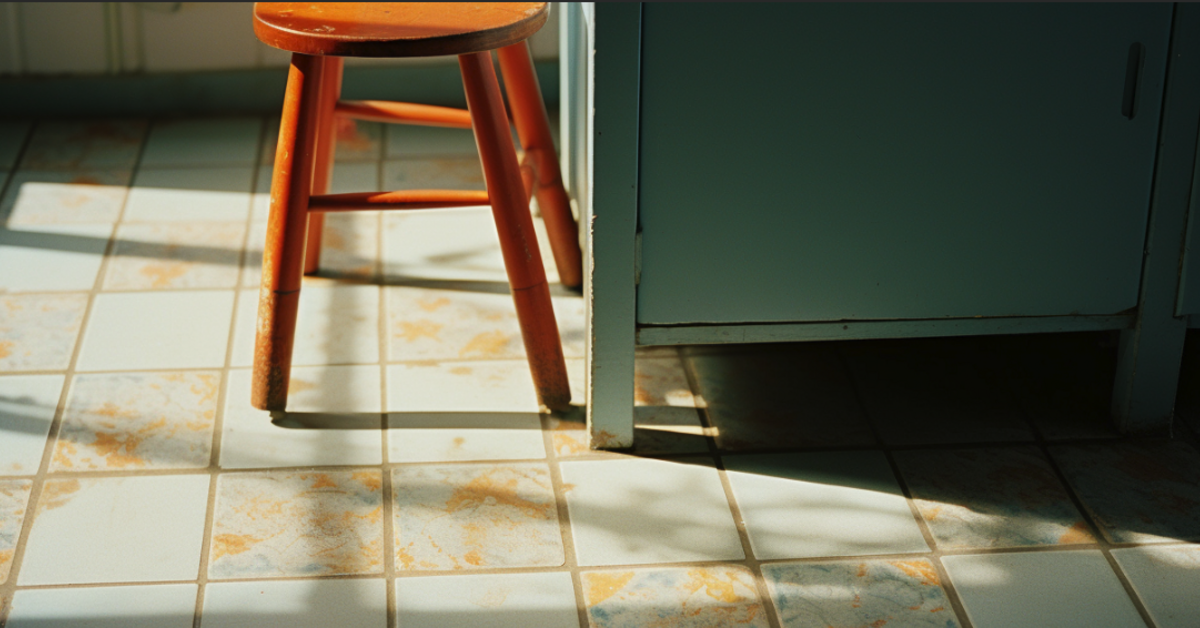 Best way to clean cheap grout on floor tiles