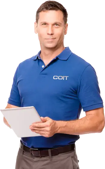 COIT tech holding clipboard