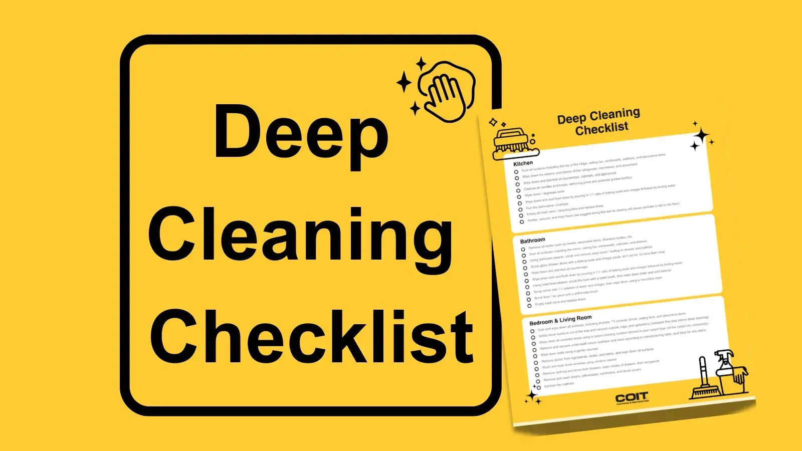 The Ultimate Deep Cleaning Checklist by Room